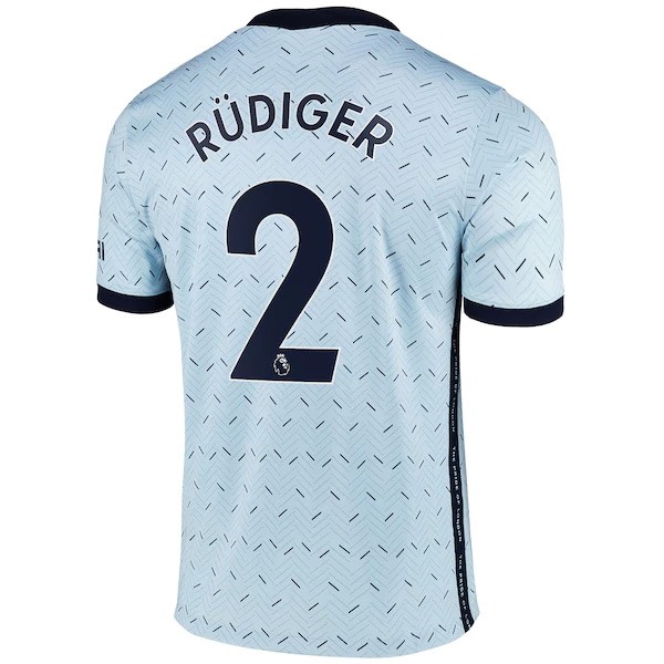 Trikot Chelsea NO.2 Rudiger Auswarts 2020-21 Blau Fussballtrikots Günstig